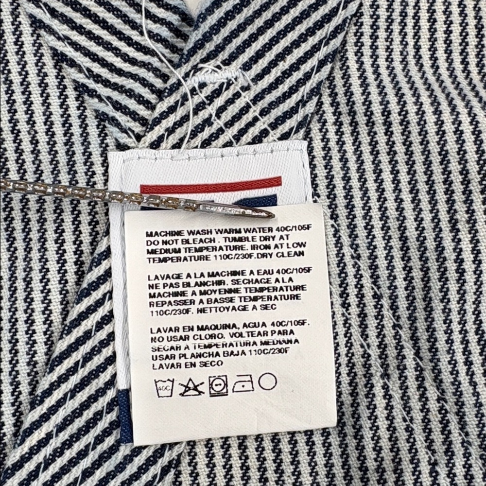 Big Bill Hickory Stripe Bib Overall with Zip Front Closure  54 Regular - Picture 7 of 10